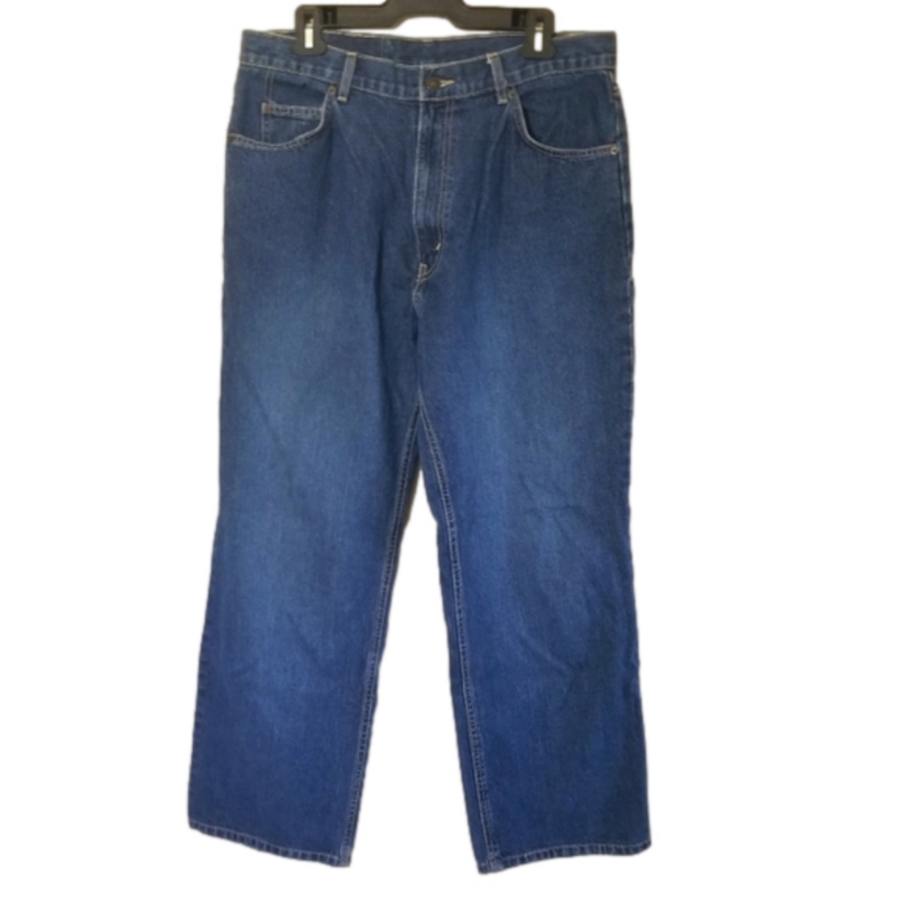 Vintage Levi's Orange Tab 100% Cotton Straight Leg Dark Wash Size 36x32 * flaw